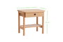 Hanah Home Daisy Drawer Mesa de Noche Natural y Madera